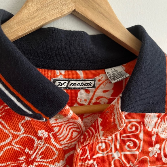 Vintage Reebok Hawaiian Polo Shirt / Large - Picture 5 of 5